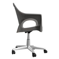 Cadeira De Escritorio Relic Im In (pp) Cinza Base Cromado - 3