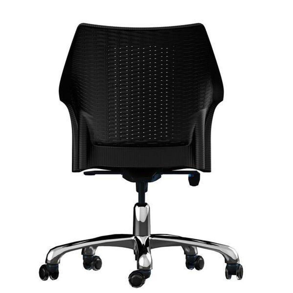 Cadeira De Escritorio Relic Im In (pp) Preto Base Cromado - 3