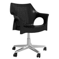 Cadeira De Escritorio Relic Im In (pp) Preto Base Cromado - 1