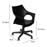 Cadeira De Escritorio Relic Im In (pp) Preto Base Preto - 5
