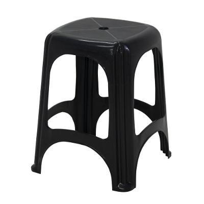 Kit 2 Banqueta Tramontina Niteroi Em Polipropileno Preto