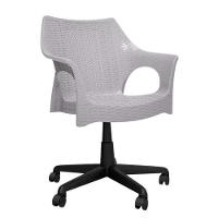 Cadeira De Escritorio Relic Im In (pp) Branco Base Cromado - 1