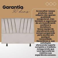Cabeceira Cama Box Queen 160 Cm Noah Em Linho Com Frame Cor:cinza Claro - 6