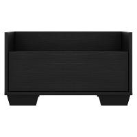 Mesa de Cabeceira 60cm com Pés Quadrados Multimóveis Preta - 1