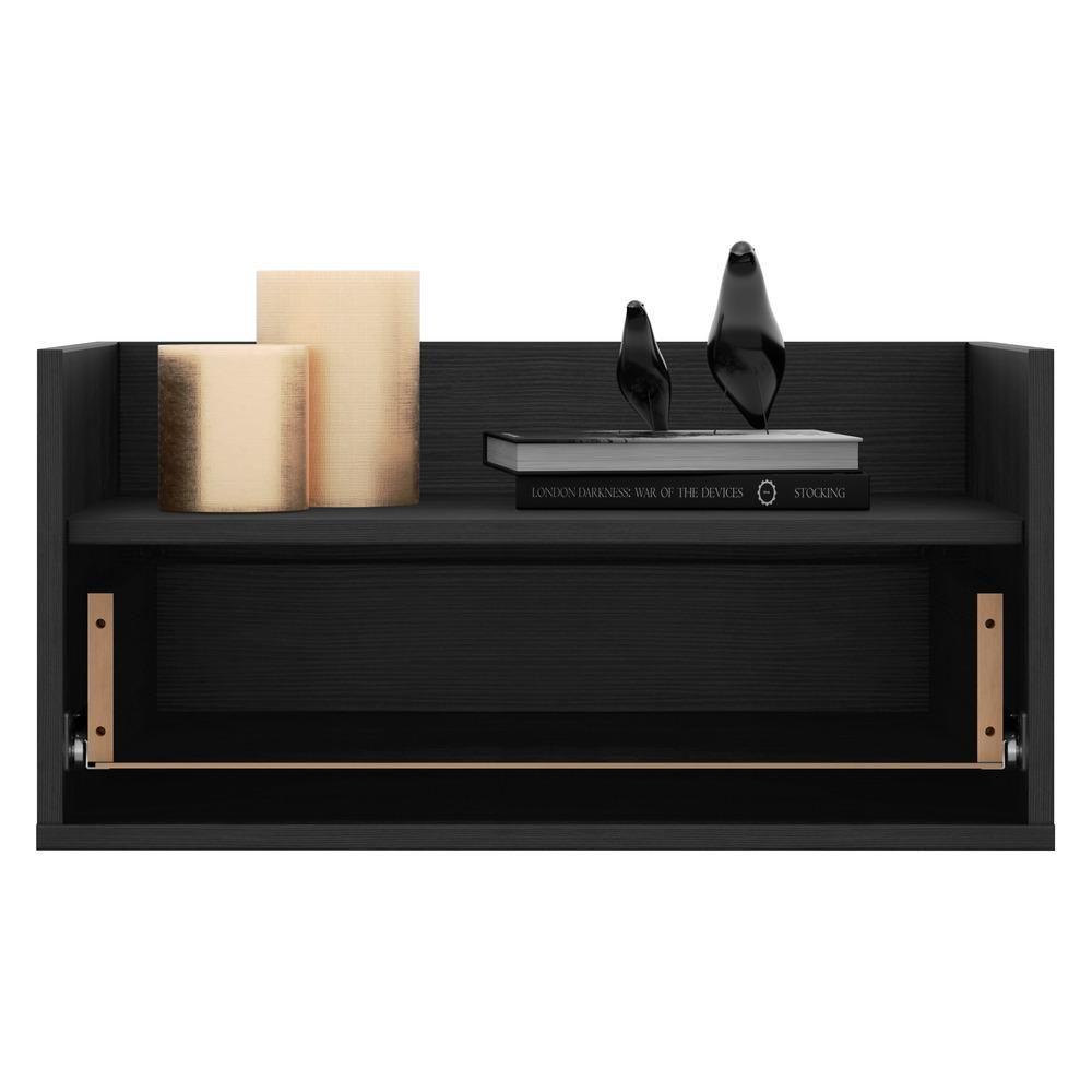 Mesa de Cabeceira 60 Cm Suspensa Multimóveis Preta - 3