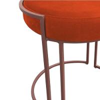 Kit 02 Puffs Love Suede Base Cobre DRossi Laranja - 7