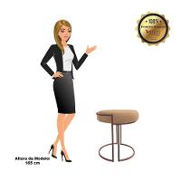 Kit 02 Puffs Love Suede Base Cobre DRossi Caramelo Sisal - 6