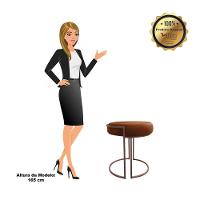 Kit 02 Puffs Love Suede Base Cobre DRossi Terra - 5