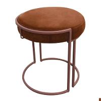 Kit 02 Puffs Love Suede Base Cobre DRossi Terra - 8