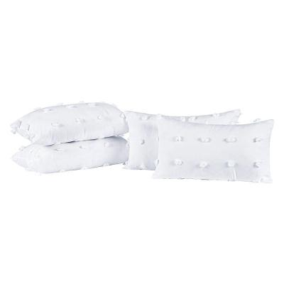 Kit 04 Almofadas Cheias Poppy 60cm X 30cm - Branco