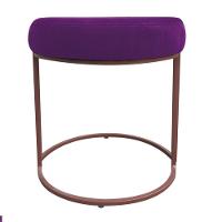 Kit 02 Puffs Love Suede Base Cobre DRossi Roxo - 5