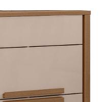 Kit 2 Mesas De Cabeceira Dhara 2 Gavetas 51 Cm Carvalho Fendi Moval - 5