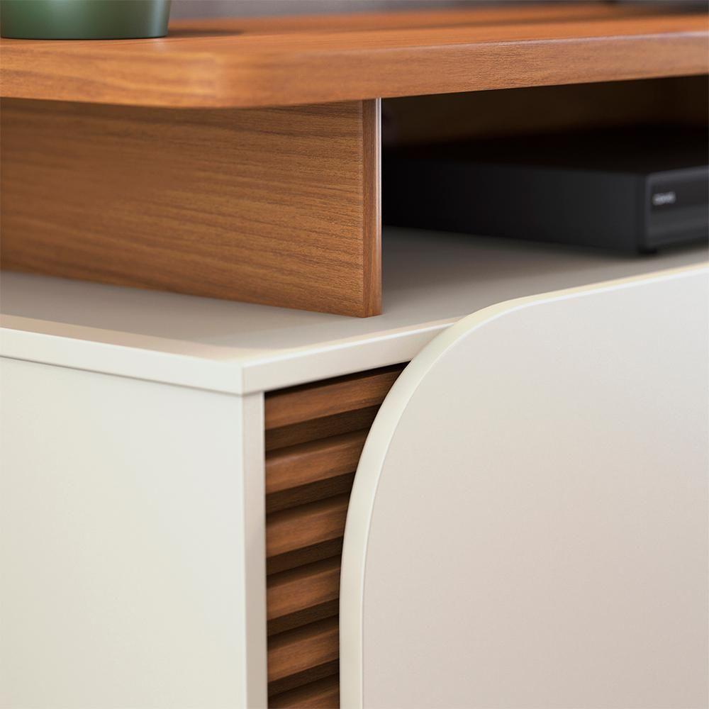 Rack Bancada Tv 75 Pol 180 Cm Jurere Freijo Off White Matte Colibri - 2