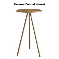 Mesa Lateral Para Sala De Estar 49x35 Cm 27944 Hanover Dourado Artesano