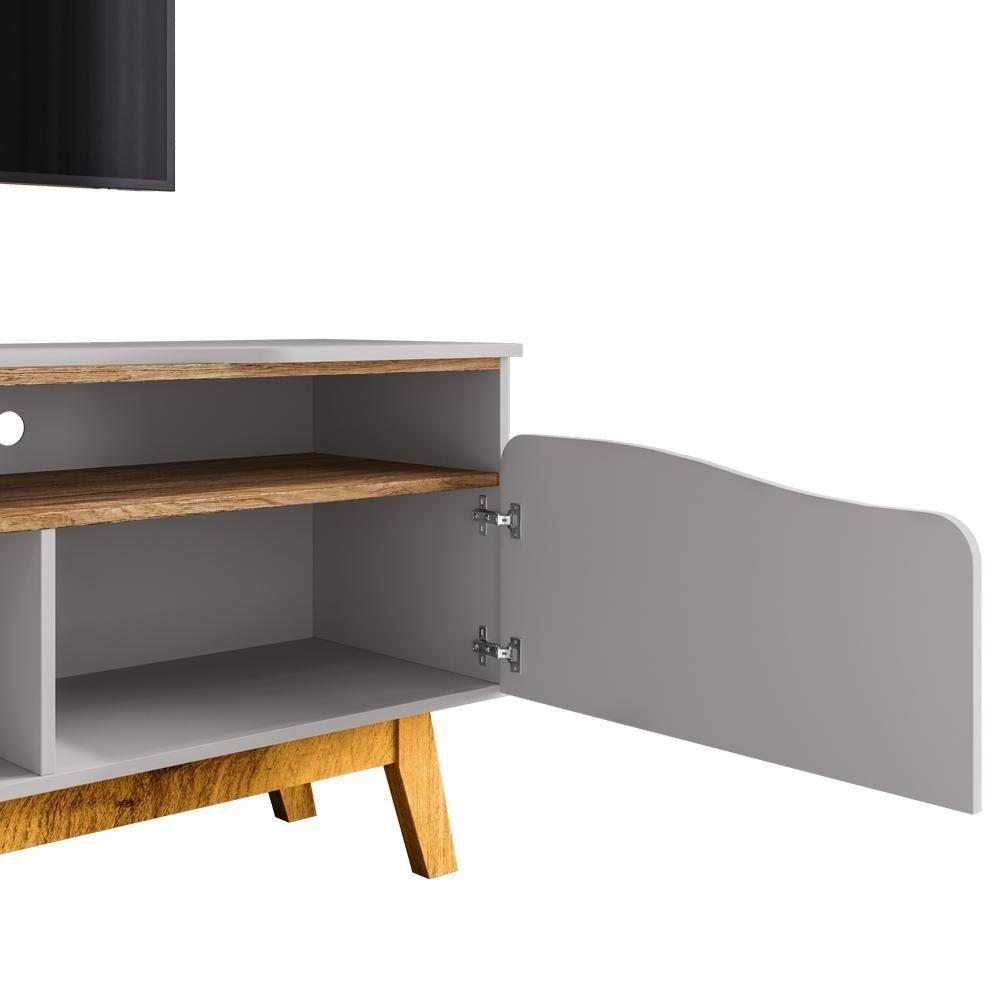 Rack Bancada Tv 75 Pol 180 Cm Ilhabela Off White Cinamomo Bechara - 4