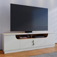 Rack Bancada Tv 75 Pol 200 Cm 4 Portas Santorini Off White Matte Freijo Colibri - 2