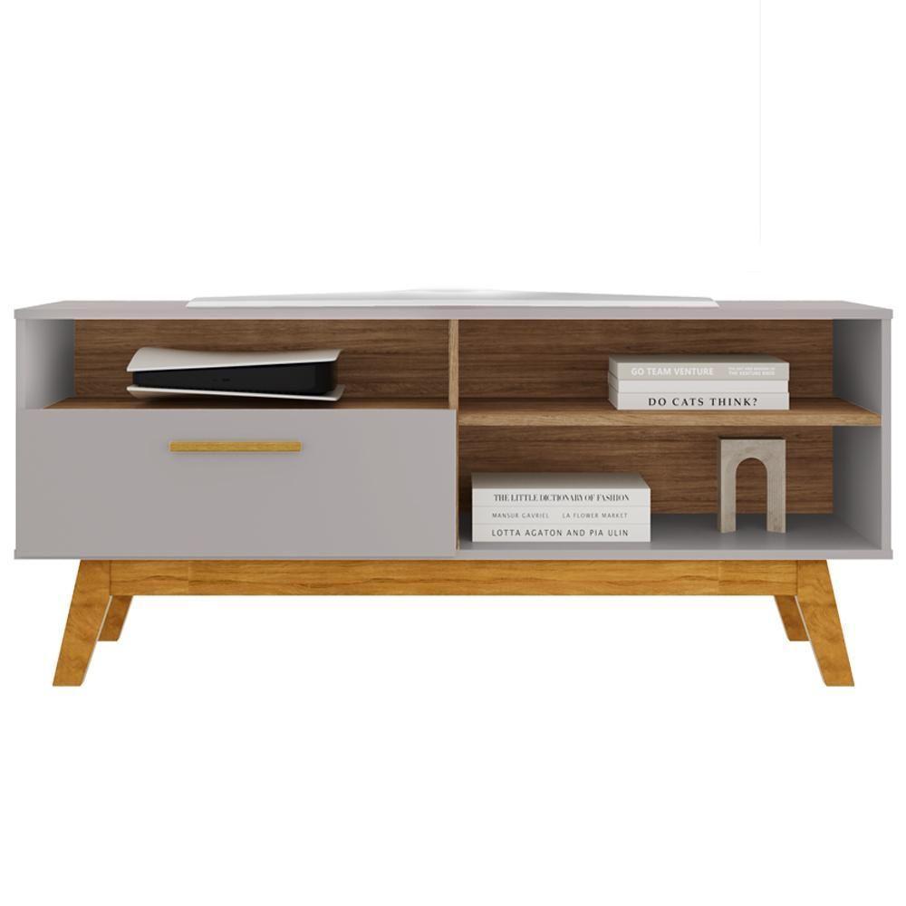 Rack Bancada Tv 55 Pol 136 Cm Paladio Off White Cinamomo Bechara - 1