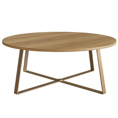 Mesa De Centro Para Sala De Estar 27947 Hanover Dourado Artesano