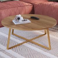 Mesa De Centro Para Sala De Estar 27947 Hanover Dourado Artesano - 2