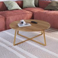 Mesa De Centro Para Sala De Estar 27947 Hanover Dourado Artesano - 7