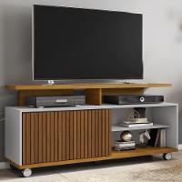 Rack Bancada Tv 52 Pol 136 Cm Topazio Off White Naturalle Bechara - 2