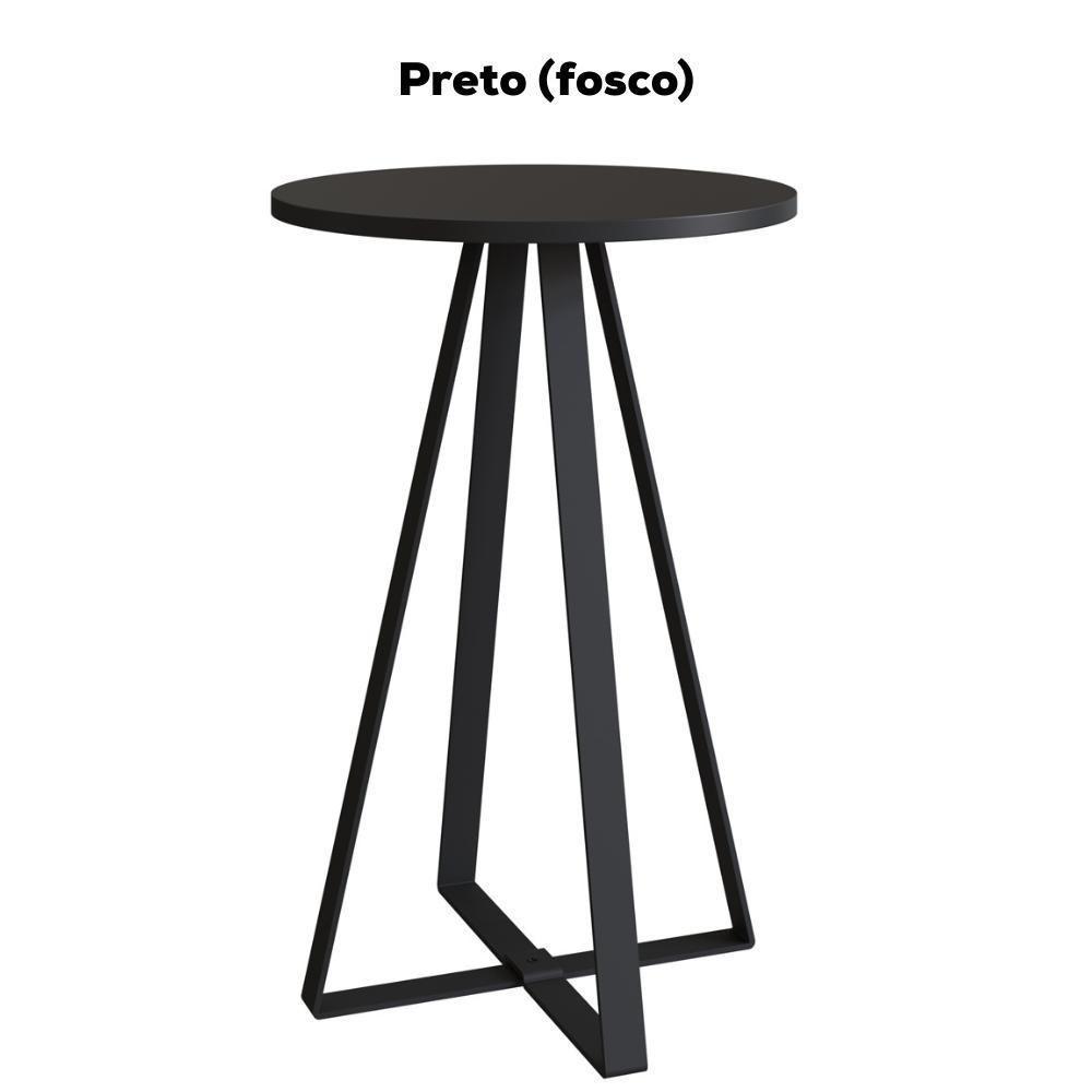 Mesa Lateral Para Sala De Estar 27940 Preto Artesano Preto - 4