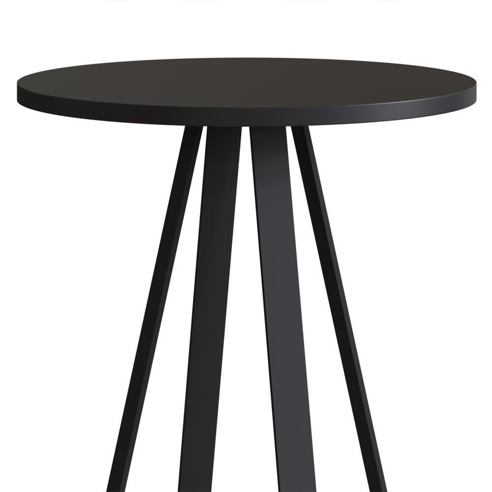 Mesa Lateral Para Sala De Estar 27940 Preto Artesano Preto - 5