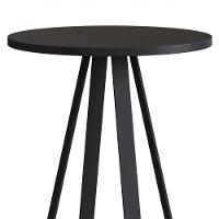 Mesa Lateral Para Sala De Estar 27940 Preto Artesano Preto - 5