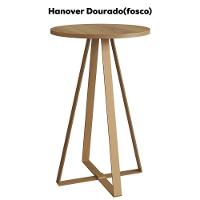 Mesa Lateral Para Sala De Estar 27939 Hanover Dourado Artesano