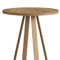 Mesa Lateral Para Sala De Estar 27939 Hanover Dourado Artesano - 5