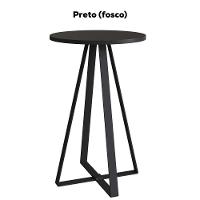 Mesa Lateral Para Sala De Estar 27939 Preto Artesano Preto