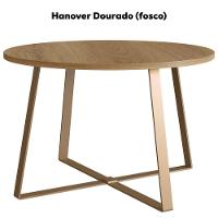 Mesa De Centro Para Sala De Estar 27948 Hanover Dourado Artesano