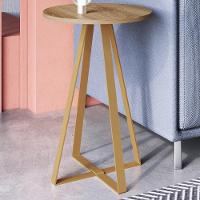 Mesa Lateral Para Sala De Estar 27940 Hanover Dourado Artesano - 2