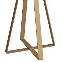 Mesa Lateral Para Sala De Estar 27940 Hanover Dourado Artesano - 6