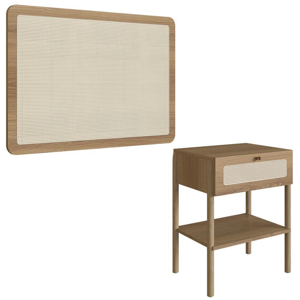 Cabeceira Solteiro E Mesa Cabeceira Palinha 27975 Hanover Artesano Hanover - 1