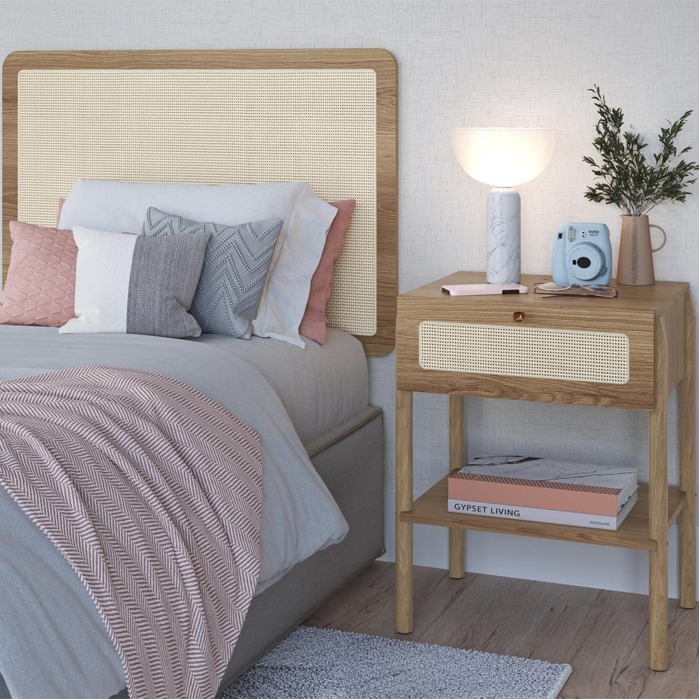 Cabeceira Solteiro E Mesa Cabeceira Palinha 27975 Hanover Artesano Hanover - 2