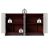 Balcao Buffet 160 Cm Copacabana Dourado Off White Nogueira Real Colibri