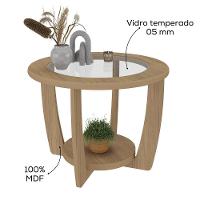 Rack Tv 65 Pol Buffet E Mesa De Centro Carvalho Terracota Arly - 5