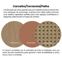 Rack Tv 65 Pol Buffet E Mesa De Centro Carvalho Terracota Arly - 8