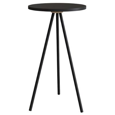 Mesa Lateral Para Sala De Estar 49x35 Cm 27944 Preto Artesano Preto