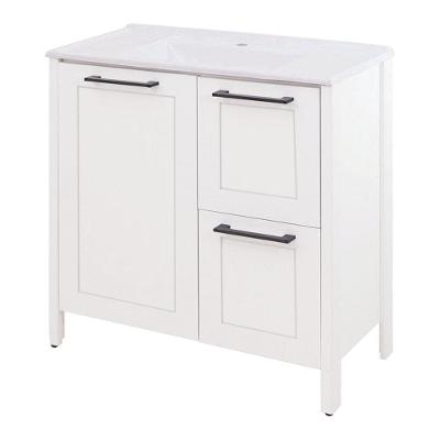 Gabinete Banheiro Com Lavatorio 1 Pt 2 Gv 79 Cm Bn01 Branco Dtall Branco