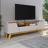 Rack Bancada Tv 70 Pol 180 Cm Florenca Off White Naturalle Bechara - 6