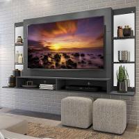 Painel Com Espelho Para Tv Até 60´´ Nairóbi Fg3150 Grafite - 6