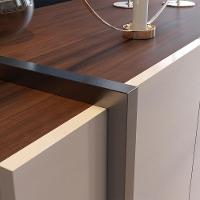 Balcao Buffet 160 Cm Copacabana Preto Off White Nogueira Real Colibri - 9