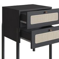 Cabeceira Solteiro E Mesa Cabeceira Palinha 27976 Nero Preto Artesano - 5