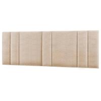 Cabeceira Modulada King 200 Cm Com Led Linho Bege Vconcept - 1