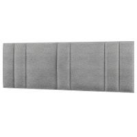 Cabeceira Modulada King 200 Cm Com Led Linho Cinza Vconcept - 1