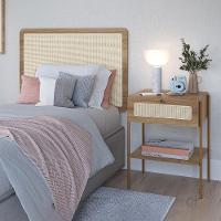 Cabeceira Solteiro E Mesa Cabeceira Palinha 28975 Hanover Dourado Artesano - 7