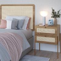 Cabeceira Solteiro E Mesa Cabeceira Palinha 28976 Hanover Dourado Artesano - 2