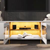 Painel Maresias E Rack Juquehy Tv 75 Pol 180 Cm Off White Naturalle Bechara - 6